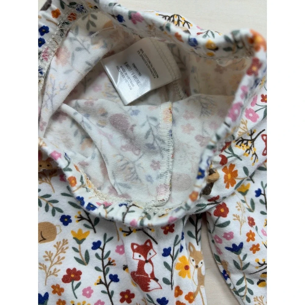 Goodlad Baby Girls Fox Floral Tunic and Leggings 2PC Set Green 9 Months